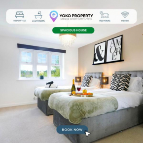 Detached House with Free Parking, Super-Fast Wifi and Smart TV with Netflix by Yoko Property